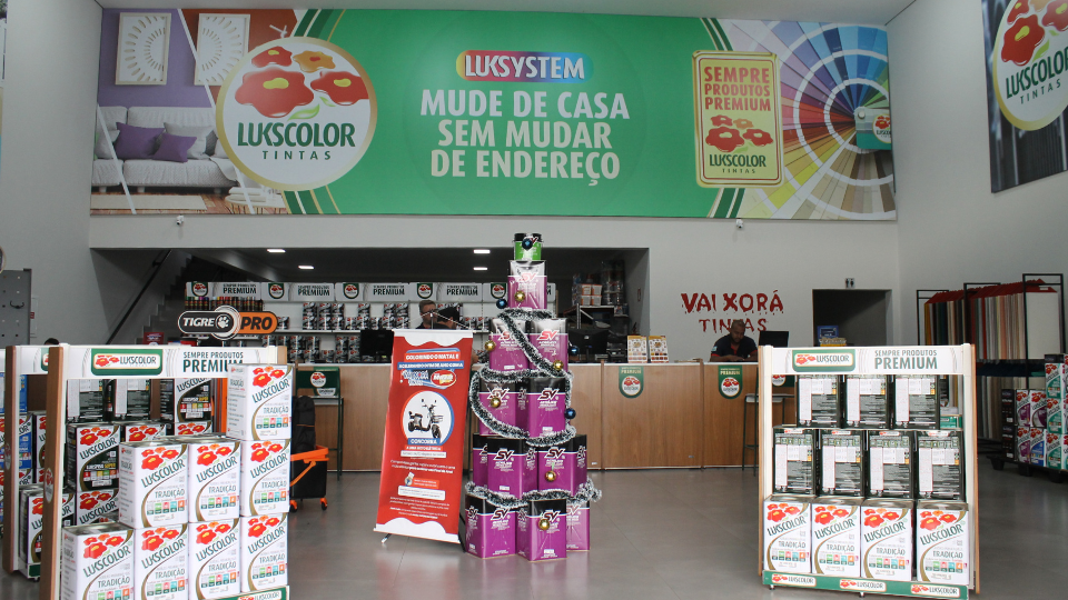 INTERIOR LOJA VAI XORA TINTAS MIRASSOL